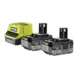 Комплект аккумуляторов Ryobi One+ с зарядным устройством RC18120-242X, 2 Ач + 4 Ач