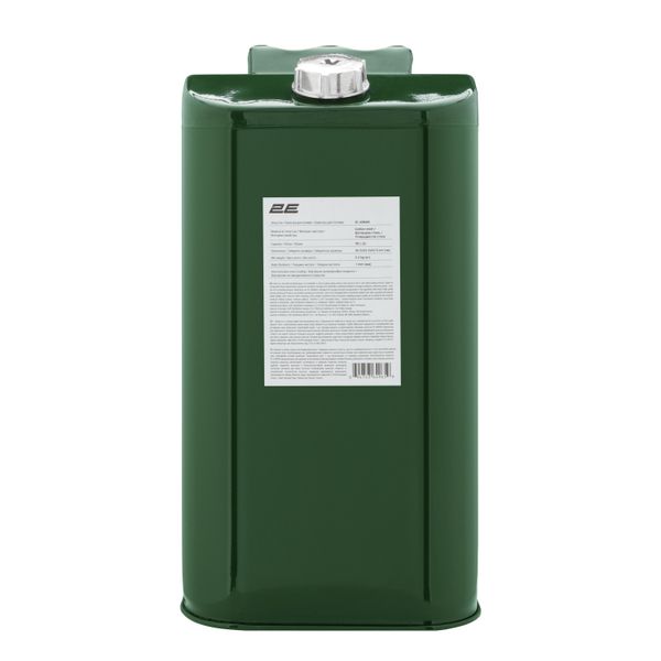 Каністра для бензину металева вертикальна 40 л 2E JCM40S, зелена, 5.1 кг, сталь 1 мм фото