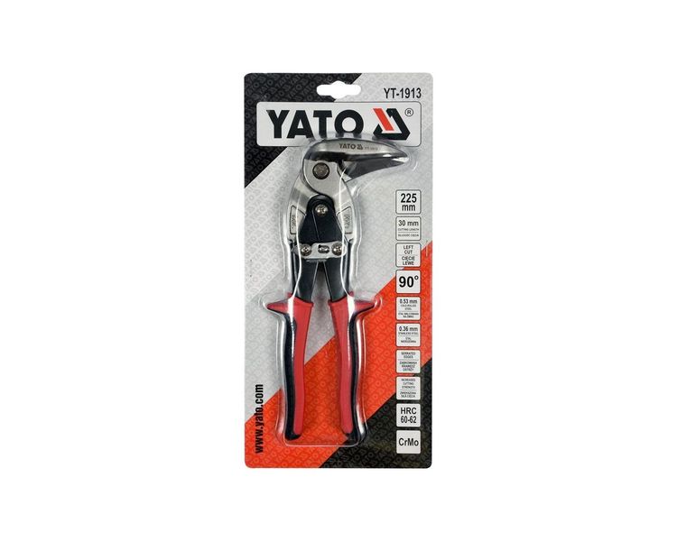 Ножницы по металлу угловые левые YATO YT-1913, 225 мм, Cr-Mo фото