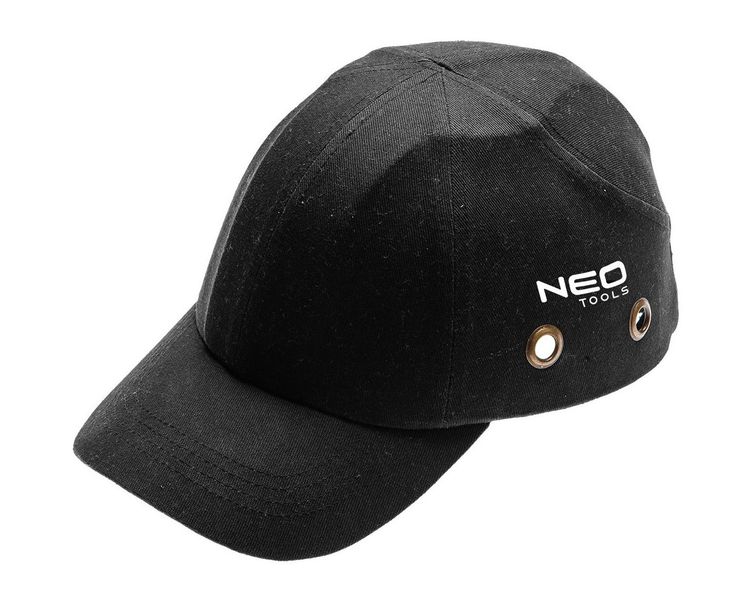 Кепка робоча із захистом NEO TOOLS 97-590, 100% бавовна, чорна, EN ISO 13688:2013 фото
