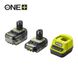 Комплект аккумуляторов Ryobi One+ с зарядным устройством RC18120-242X, 2 Ач + 4 Ач фото 2