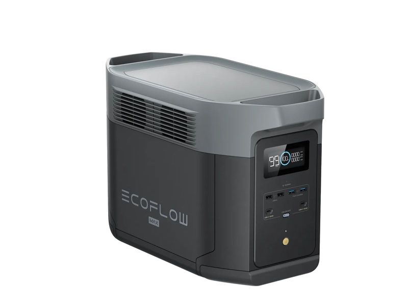 EcoFlow DELTA 2 Max – аккумуляторная электростанция 2048 Вт·ч, до 2400 Вт, 23 кг, Wi-Fi, Bluetooth фото