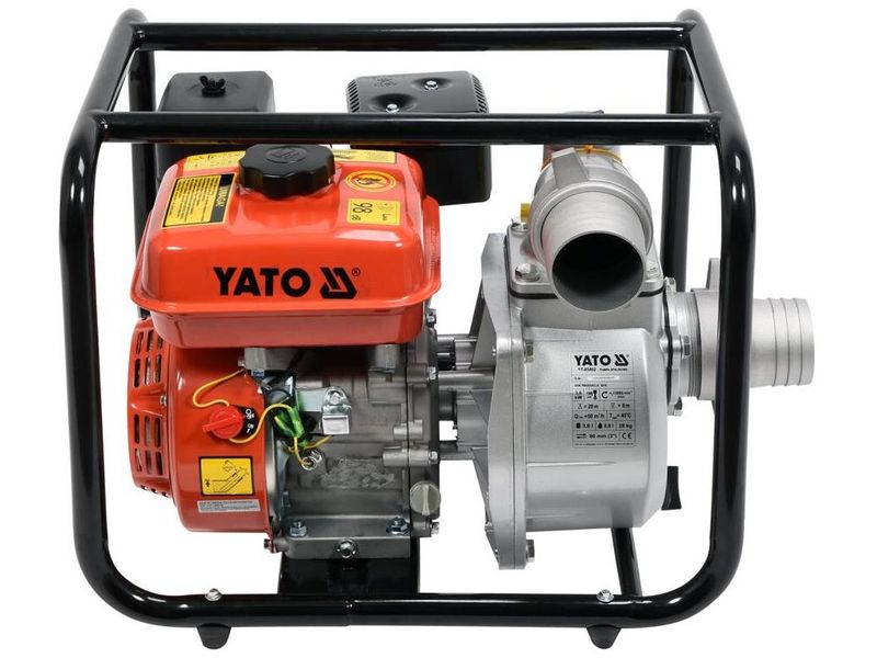 Мотопомпа бензиновая для грязной воды YATO YT-85402, 5.9 л.c., 60 м³/ч, до 20 м, 3" фото