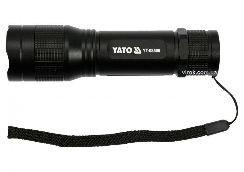 LED фонарь YATO YT-08566 на батарейках, 5 Вт 300 Лм, 34х126 мм фото