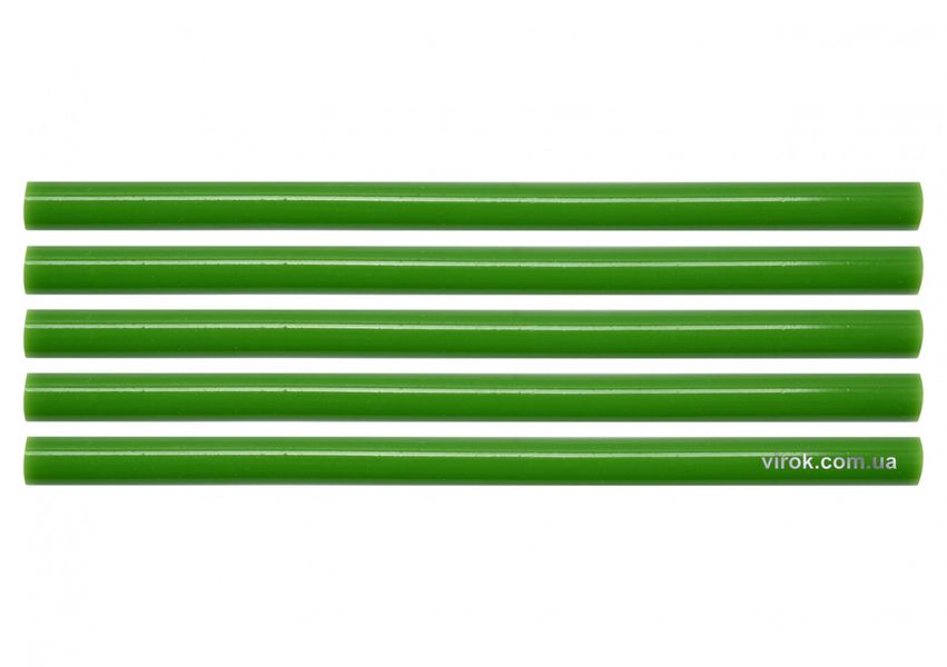 Стержни клеевые зеленые YATO, 11.2х200 мм, 5 шт. фото