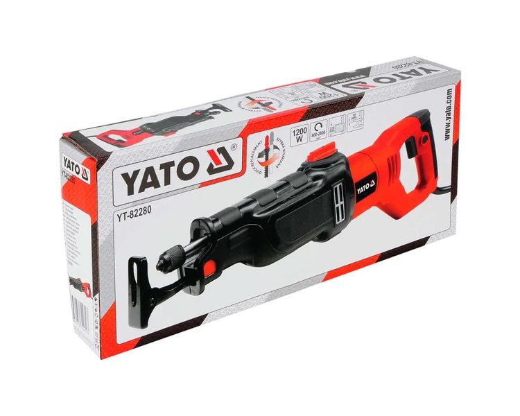 Пила сабельная профессиональная YATO YT-82280, 1200 Вт, 2800 ход/мин, до 210 мм фото