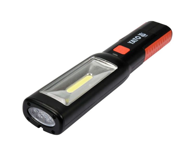 LED светильник аккумуляторный с фонариком YATO YT-08504, 1.8 Ач, 250 Лм, режимы 1+7 фото