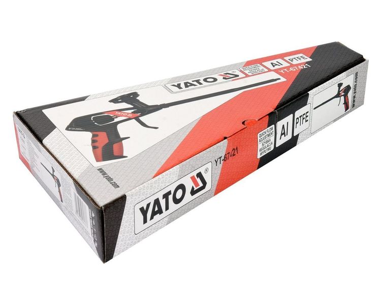 Пістолет для монтажної піни YATO YT-67421, алюміній+тефлон фото