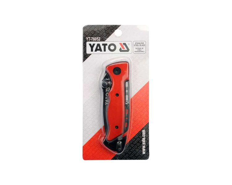 Нож складной из нержавеющей стали YATO YT-76052, лезвие 95 мм, 200 мм фото