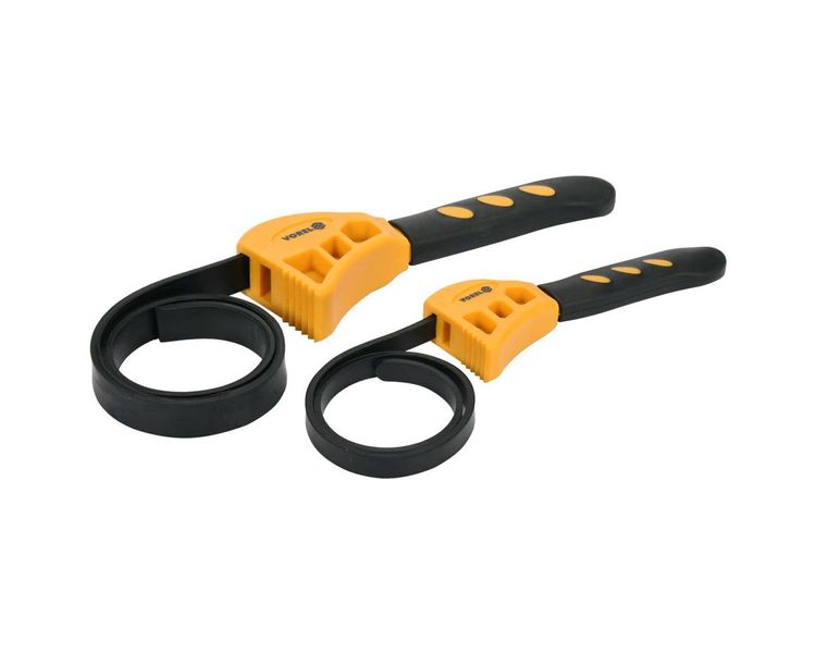 Ключі стрічкові для відкручування масляних фільтрів VOREL 57616, 10-110 мм, 40-160 мм фото