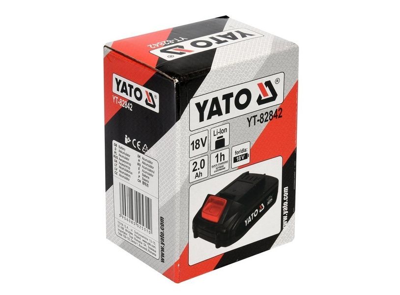 Акумуляторна батарея YATO YT-82842 Li-Ion, 18 В, 2 Аг фото
