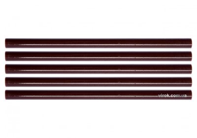 Стрижні клейові коричневі YATO, 11.2х200 мм, 5 шт. фото
