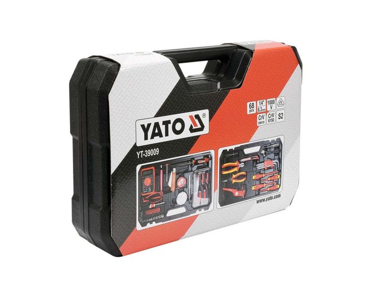 Набор инструментов для электриков YATO YT-39009, 68 предметов фото