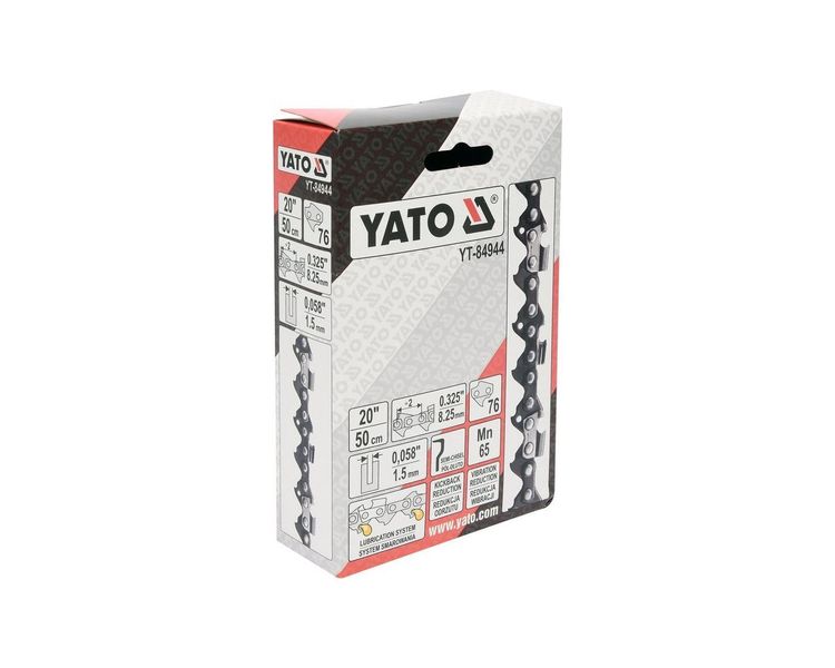 Ланцюг для бензопили YATO 20" (50 см), 76 ланок, 0.325", 1.5 мм фото