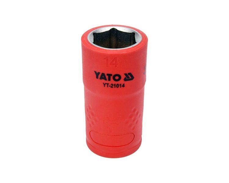 Головка торцева діелектрична М14 YATO YT-21014, 3/8″, 45/28 мм, VDE до 1000 В фото