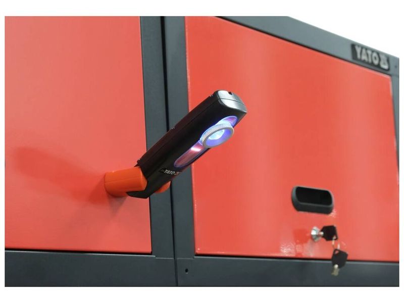 Ультрафиолетовая лампа для поиска утечек фреона YATO YT-08500, 3.7 В, 2.6 Ач, поворотная, магнитная фото