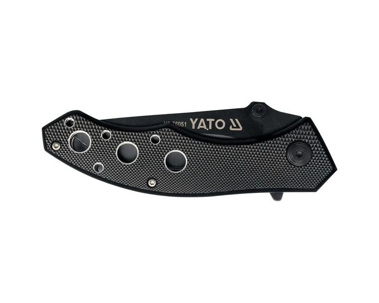 Ніж складний з нержавіючої сталі YATO YT-76051, лезо 75 мм, 190 мм фото