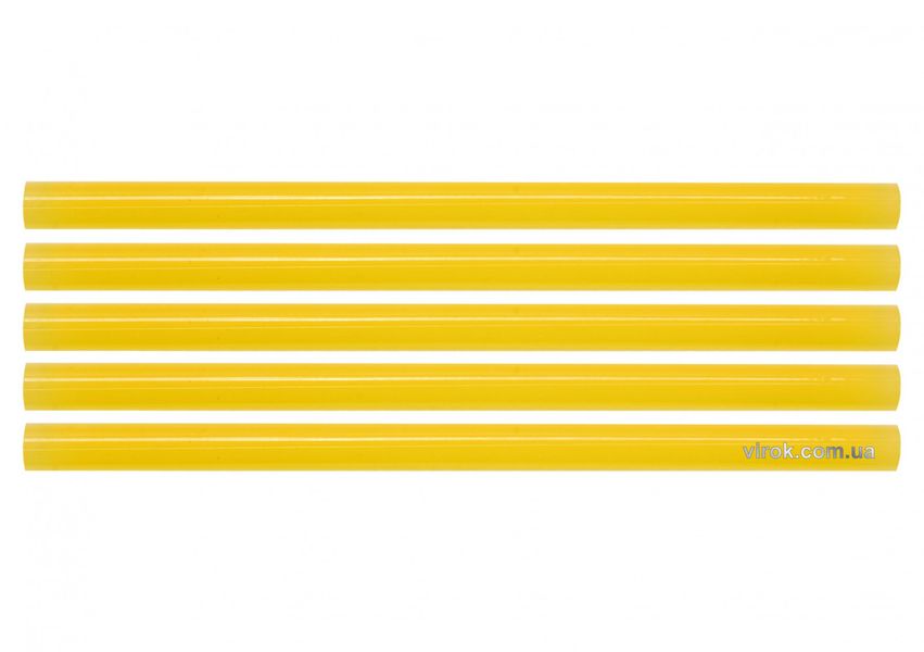 Стрижні клейові жовті YATO, 11.2х200 мм, 5 шт. фото
