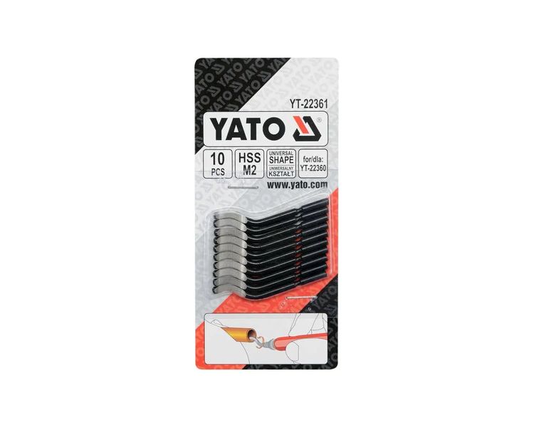 Запасні леза до ножа для знімання фаски YATO YT-22360/YT-22363, 10 шт. фото