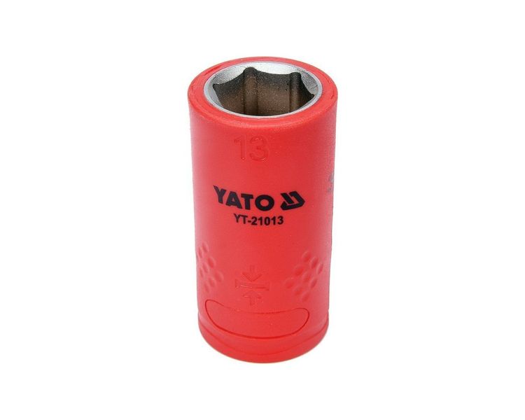 Головка торцевая диэлектрическая YATO М13, 3/8″, 45/28 мм, VDE до 1000 В фото