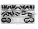 Хомуты металлические с резиновой прокладкой YATO YT-067833, 18 шт. фото 1