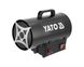 Обігрівач газовий 15 кВт YATO YT-99730, до 150 м2, п'єзопідпал, 1.09 кг/год фото 1