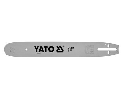 Направляюча шина YATO 14 дюймів (36 см), товщина 1.3 мм, для ланцюга на 52 ланок, крок 3/8″ фото