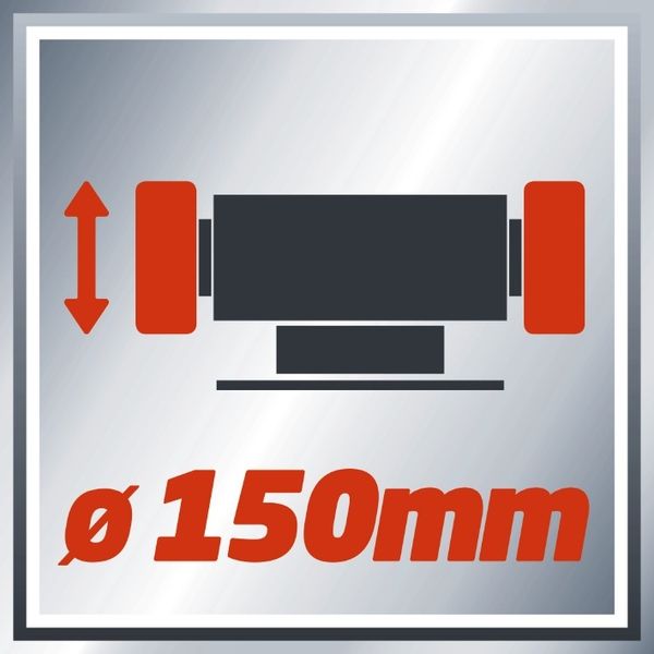 Верстат точильний EINHELL TH-BG 150, 150 Вт, диск 150 мм фото