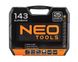 Набір інструментів NEO TOOLS 08-945 універсальний, 143 од., 1/2"-1/4", М8-27 мм фото 5