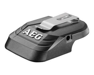 Адаптер USB для акумулятора AEG BHJ18C, металева кліпса, вимикач фото