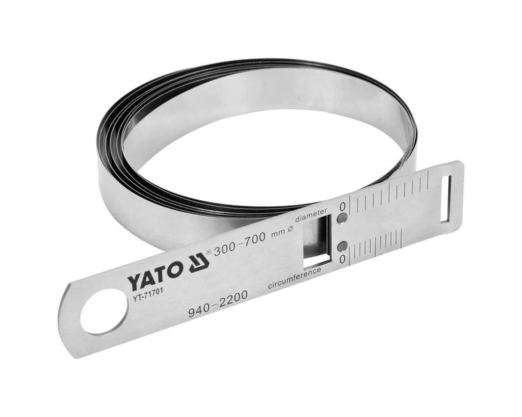 Циркометр нержавеющий YATO диаметр 300-700 мм окружность 940-2200 мм YATO YT-71701 фото