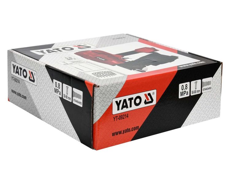 Гвоздезабивной пневматический пистолет YATO YT-09214, гвоздь 50-90 х 2.5-3.3 мм фото
