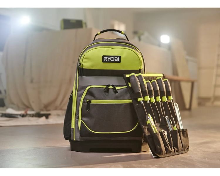 Рюкзак будівельний водонепроникне дно до 20 кг RYOBI RSSBP1, 32х47х16.5 см фото
