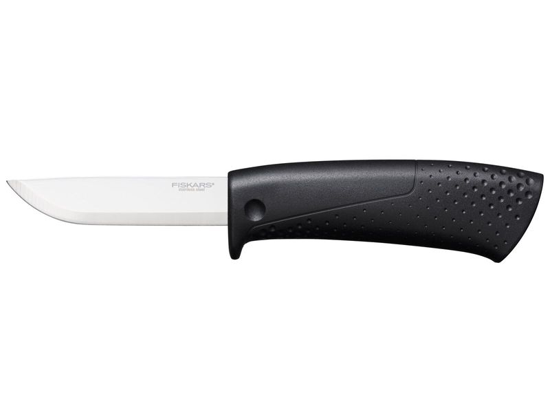 Нож универсальный Fiskars 1023617 с точилом, общая длина 211 мм фото