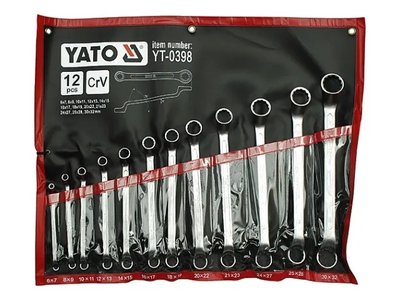 Набор ключей накидных М6-32 мм YATO YT-0398, 12 шт фото