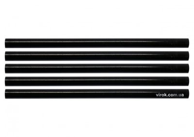 Стрижні клейові чорні YATO, 11.2х200 мм, 5 шт. фото