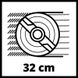 Газонокосарка акумуляторна безщіткова Einhell GE-CM 18/32 Li-Solo, 18 В, 320 мм, 30-70 мм, 25 л (корпус) фото 10