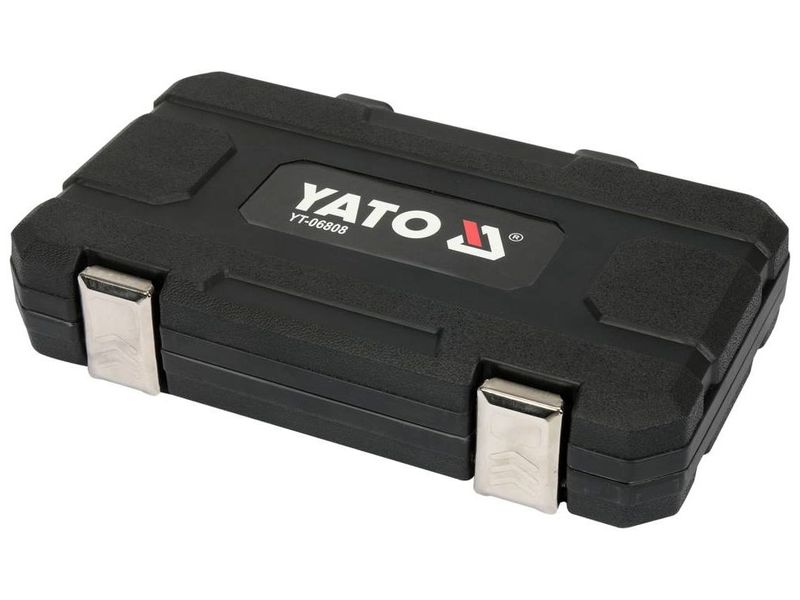 Набор специальных головок для тормозных суппортов YATO YT-06808, 1/2"-3/8", 11 ед. фото