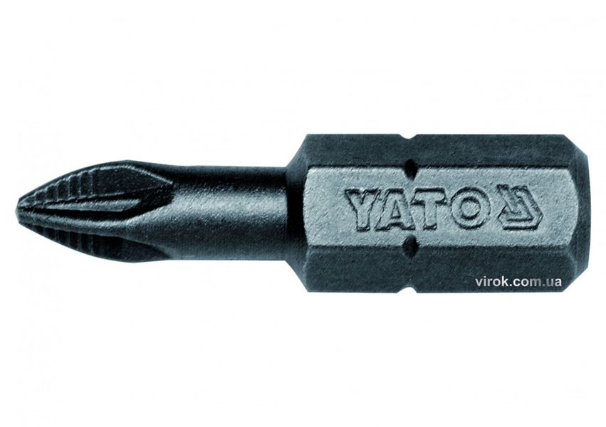 Насадки для отверток YATO 1/4" крестовые PZ1 х 25 мм 50 шт фото