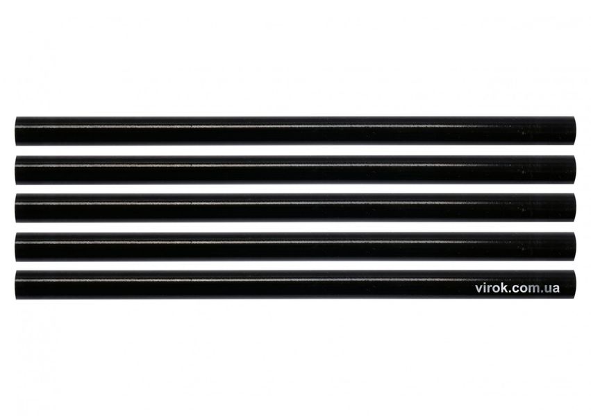 Стрижні клейові чорні YATO, 11.2х200 мм, 5 шт. фото