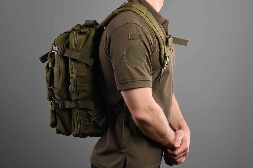 Рюкзак тактический 2E Tactical 25 L OD Green, хакі, 27x44x26 см фото