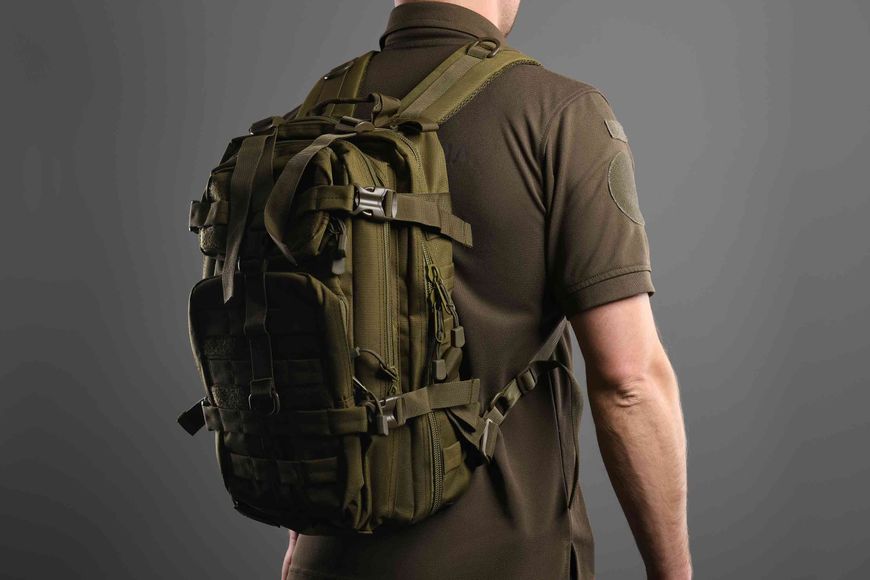 Рюкзак тактический 2E Tactical 25 L OD Green, хакі, 27x44x26 см фото
