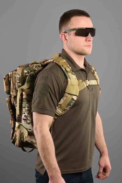 Рюкзак тактичний 2E Tactical 45 L, світлий камуфляж, 37x53x24 см фото