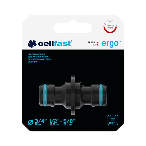 Муфта для шлангових конекторів Cellfast ERGO™ 53-200, 1/2" фото