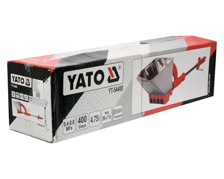 Ковш пневматичний для штукатурки стін YATO YT-54400, 4.5 л фото