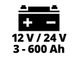 Пуско-зарядний пристрій 12-24 В EINHELL CE-BC 30 M, пуск 100 А, зарядка 30А, 3-600 Аг фото 7
