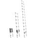 Драбина алюмінієва телескопічна 3.8 м, 12 сходинок, INTERTOOL LT-3038 фото 2