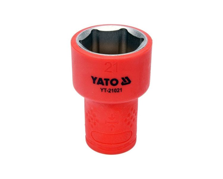 Головка торцева діелектрична М21 YATO YT-21021, 3/8″, 47/30 мм, VDE до 1000 В фото