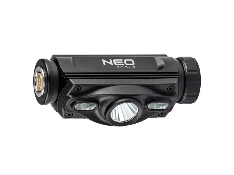 Потужний акумуляторний налобний ліхтар 1000 Лм NEO TOOLS 99-028, 2 Аг, алюмінієвий корпус фото