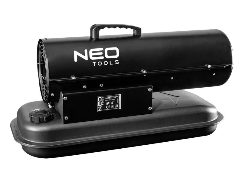 Тепловая пушка дизельная 20 кВт NEO TOOLS 90-080, бак 19 л, 550 м3/ч, 1.9 л/ч, IPX4 фото